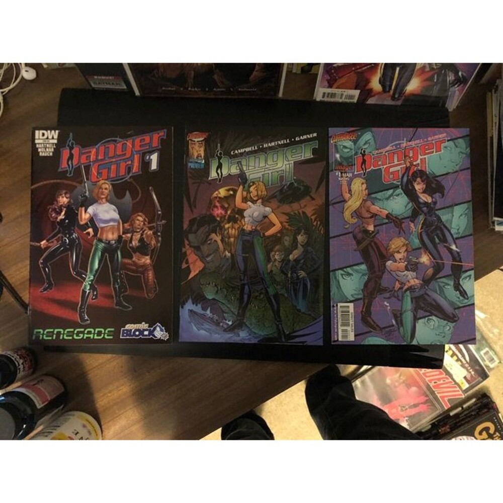 DANGER GIRL #1 J Scott Campbell 97+Preview+Danger girl #1 IDW VF